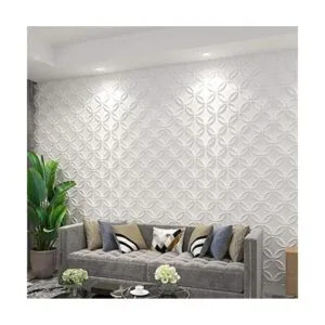 Art3d Panel de pared 3D de PVC con círculos entrelazados