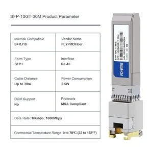 FLYPROFiber Transceptor 10GBaseT SFP módulo de cobre_4