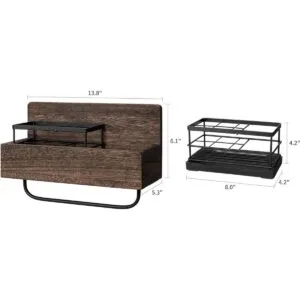 Dahey Soporte para cepillos de dientes montado en la