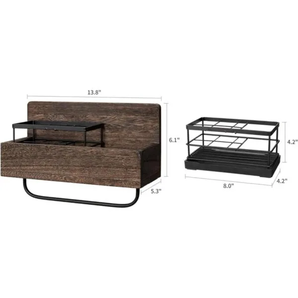Dahey Soporte para cepillos de dientes montado en la