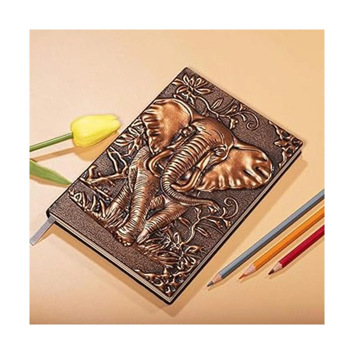 MOLSHINE Diarios A5 5.5 x 8.3 pulgadas en relieve_5