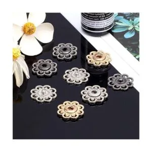 NBEADS 24 juegos de botones a presión de aleación de