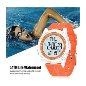 Beeasy Reloj digital de pulsera resistente al agua con_2