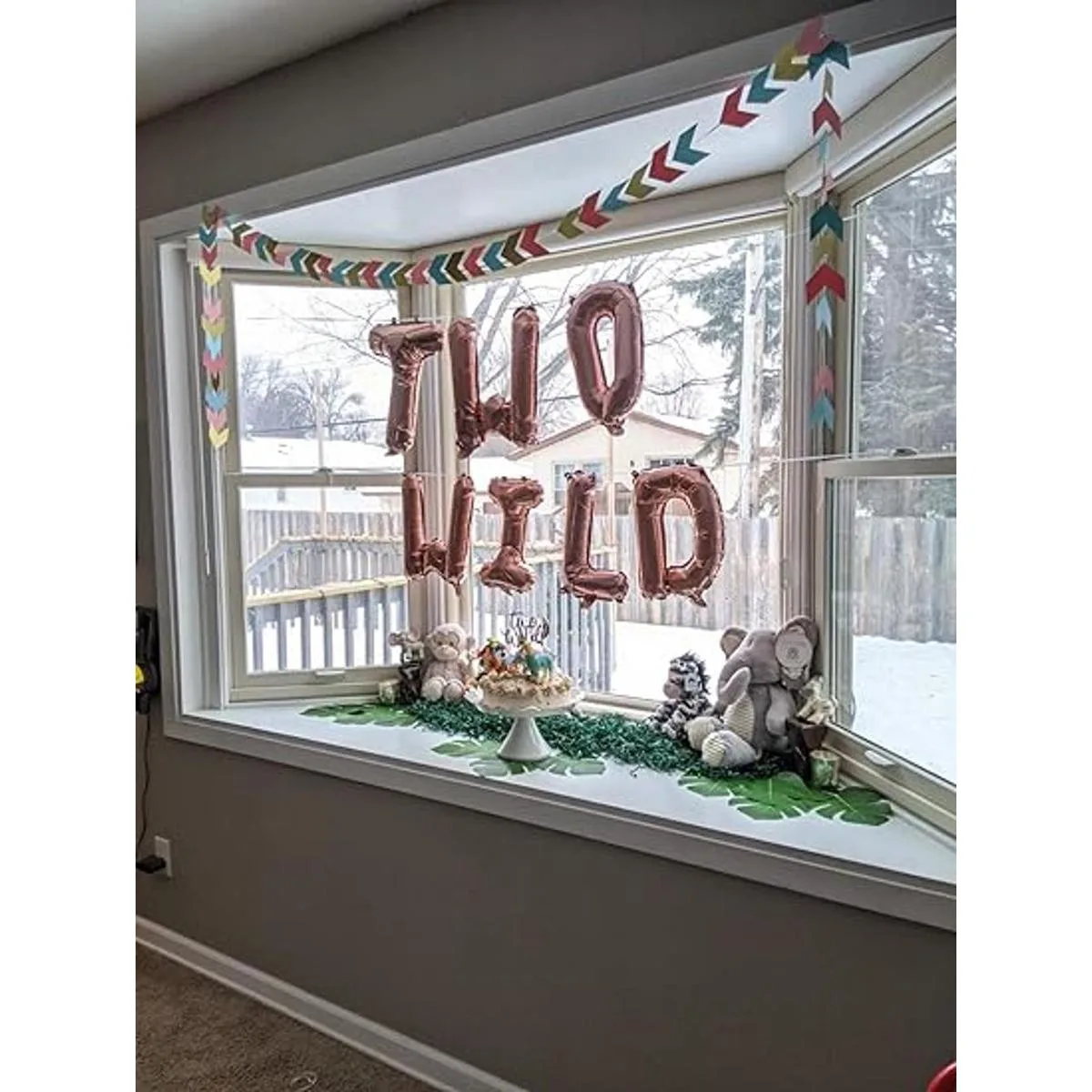 LaVenty 14 unidades de oro rosa dos globos salvajes dos_4