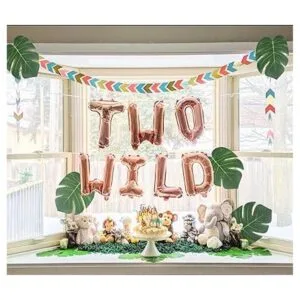 LaVenty 14 unidades de oro rosa dos globos salvajes dos_2