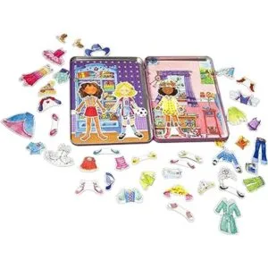 Bendon Daisy Girls Dress Up Magnetic Tin Playset with 3_3