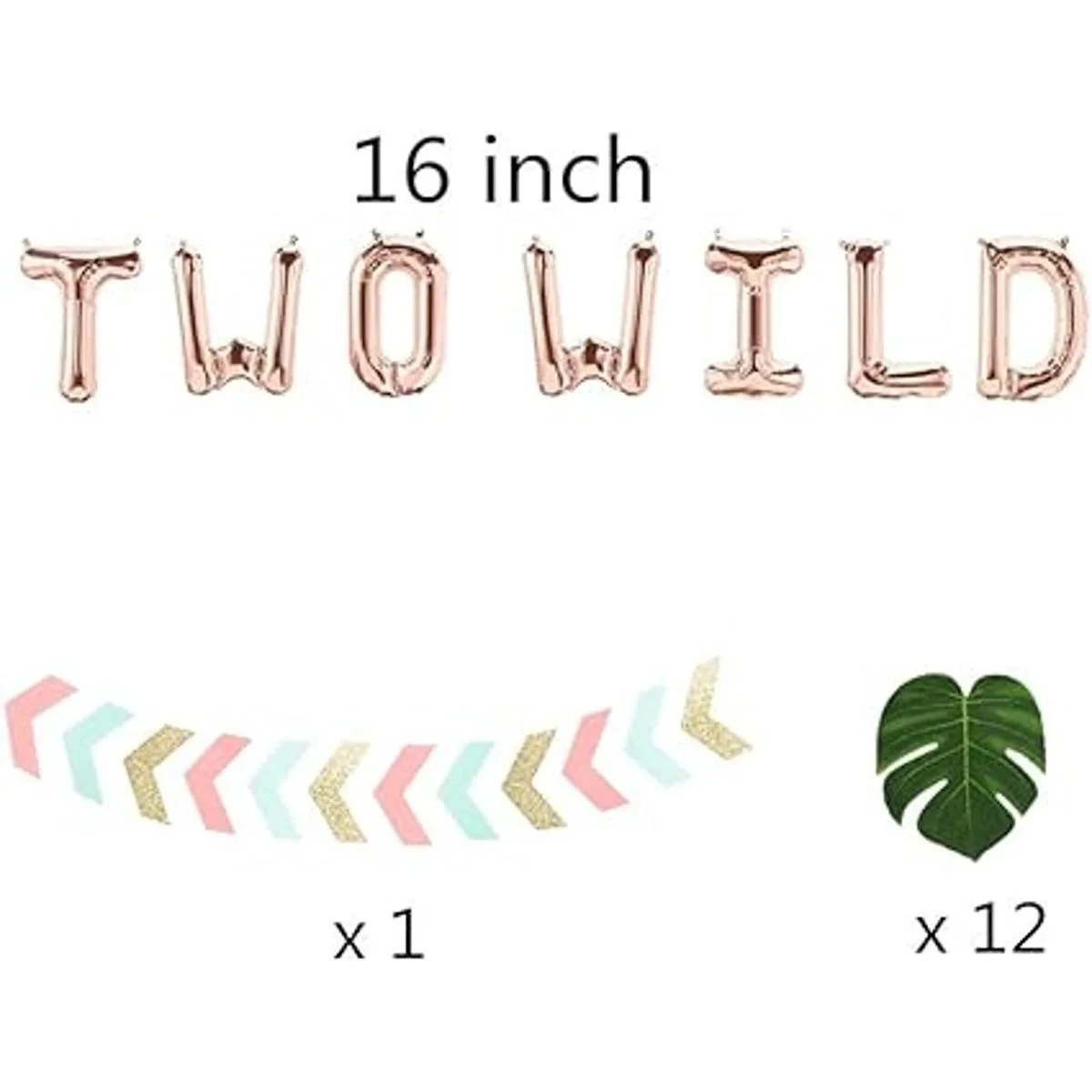 LaVenty 14 unidades de oro rosa dos globos salvajes dos_3