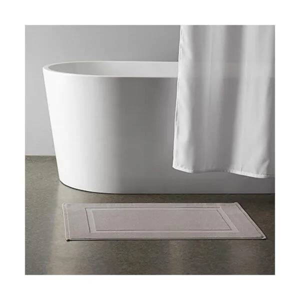 Tapete de baño con tela de toalla._5