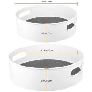 Semlos Paquete de 2 organizadores Lazy Susan Tocadiscos_5