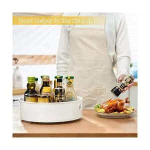 Semlos Paquete de 2 organizadores Lazy Susan Tocadiscos_2