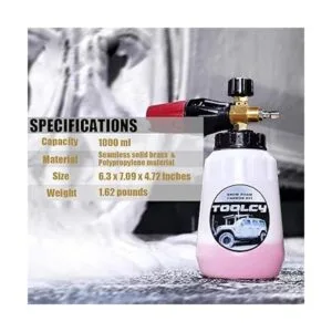 Toolcy Kit de cañón de espuma con de lavado a