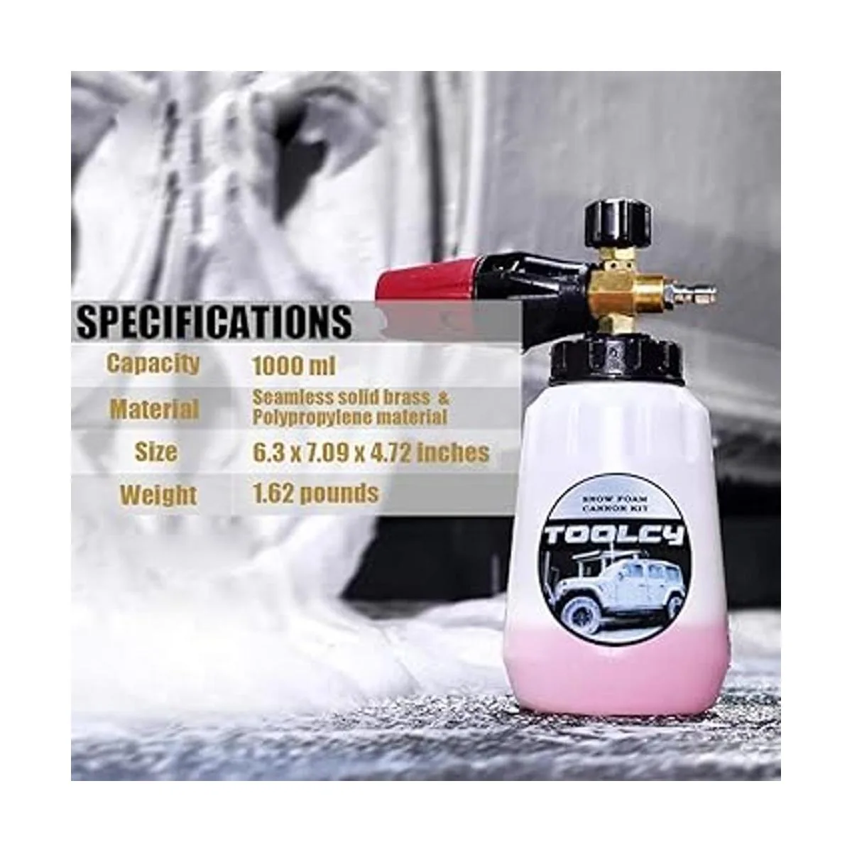 Toolcy Kit de cañón de espuma con de lavado a