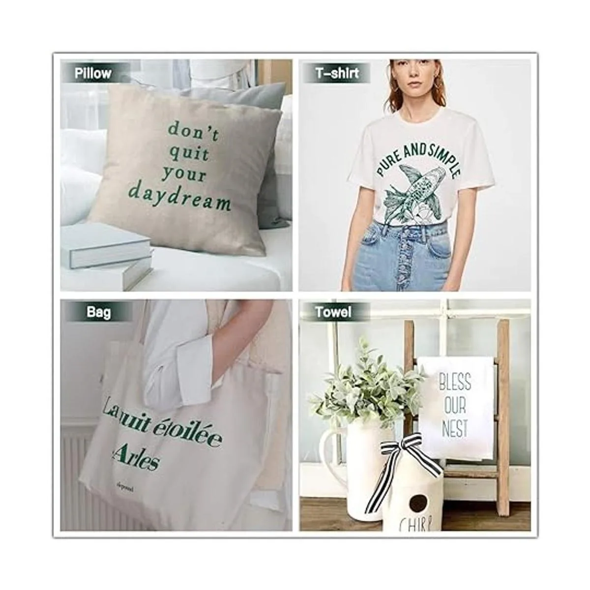 HTVRONT Vinilo de transferencia de calor HTV Rollos de_2