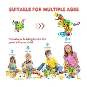 Nxone Juguetes STEM de 195 piezas de juguetes educativos_5