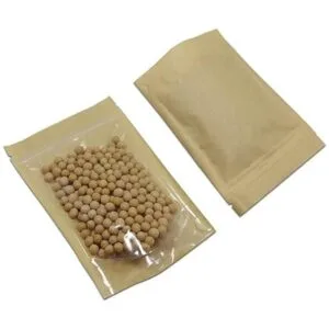 50 piezas de papel kraft transparente marrón Fornt para_5