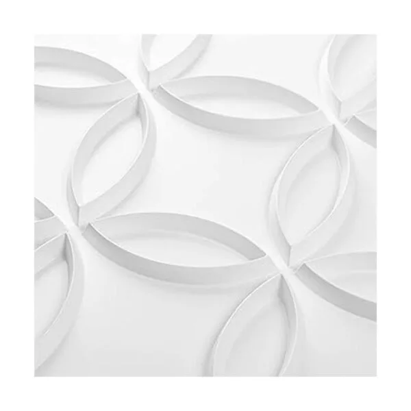 Art3d Panel de pared 3D de PVC con círculos entrelazados