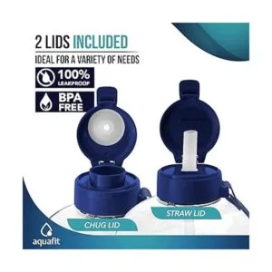 AQUAFIT Botella de agua de 1 galón con marcador de_3