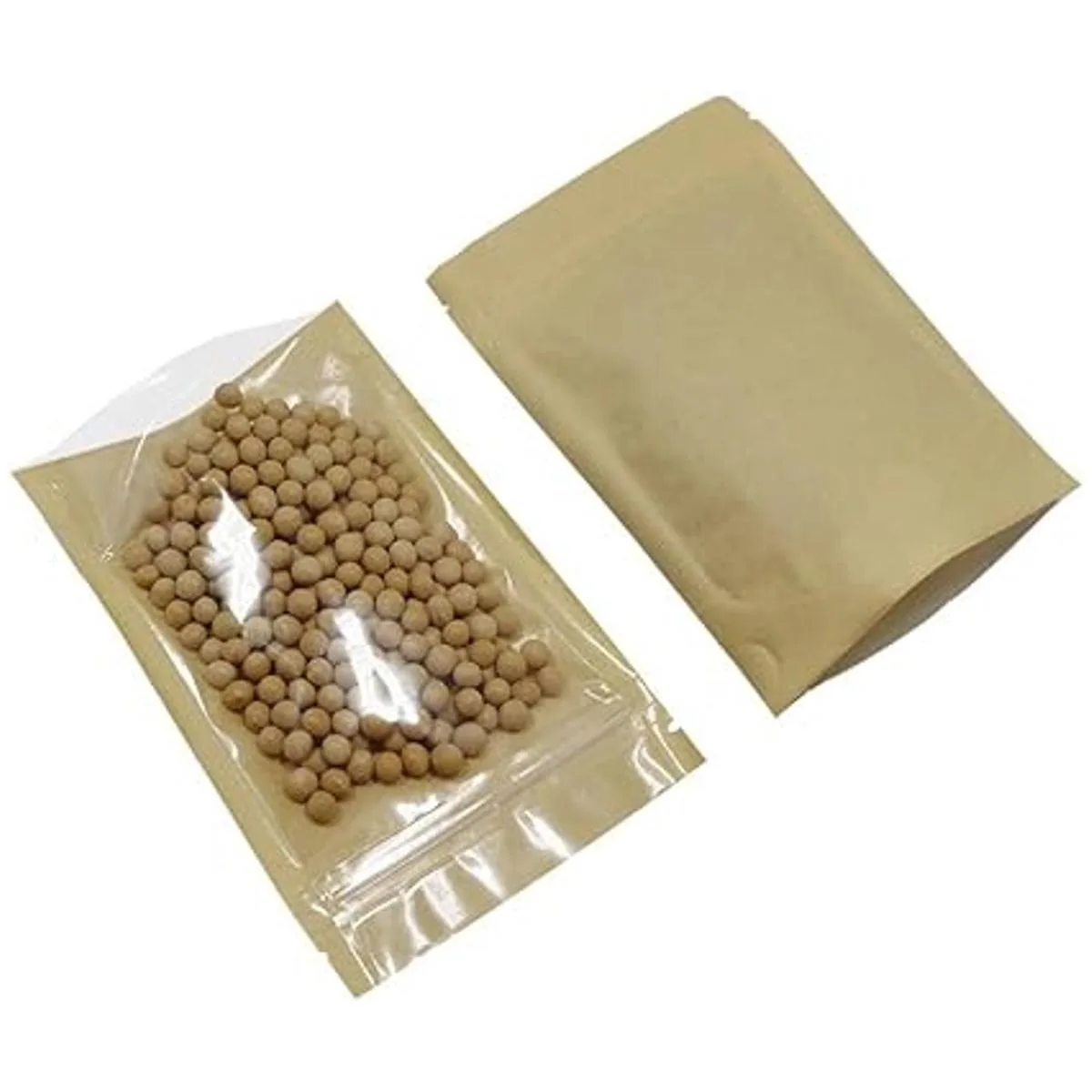 50 piezas de papel kraft transparente marrón Fornt para_4