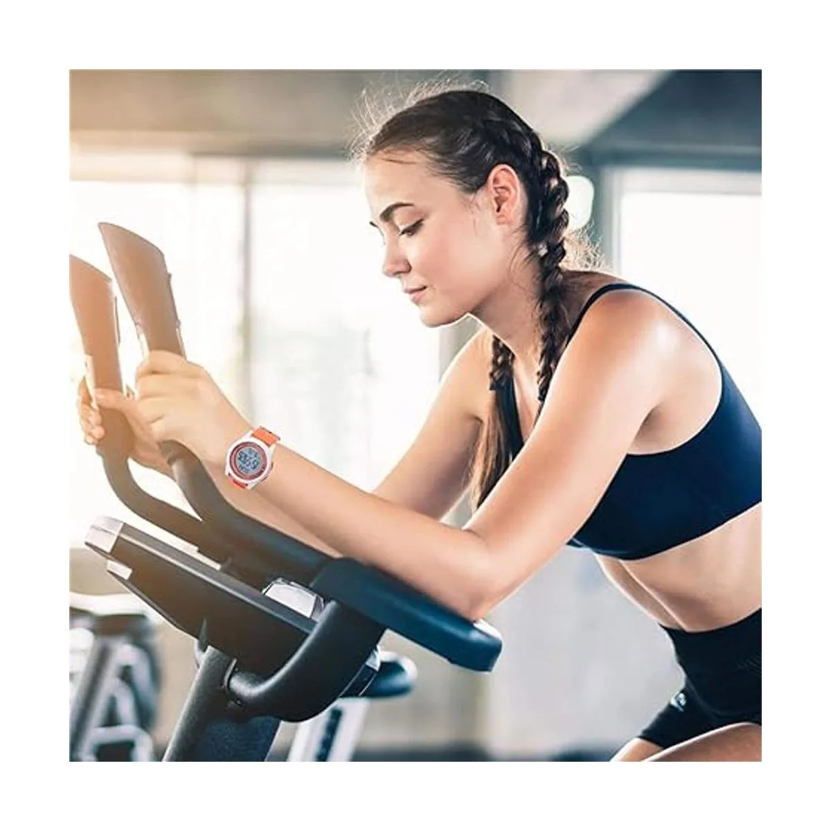 Beeasy Reloj digital de pulsera resistente al agua con_3