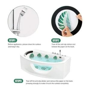 Secopad Calcomanías antideslizantes para tina 10 piezas_6