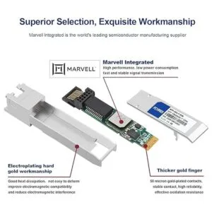 FLYPROFiber Transceptor 10GBaseT SFP módulo de cobre_2