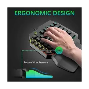 Teclado y ratón para juegos combinados con cable de 39