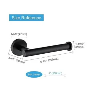 TASTOS Soporte de papel higiénico negro mate SUS304