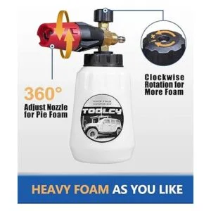 Toolcy Kit de cañón de espuma con de lavado a