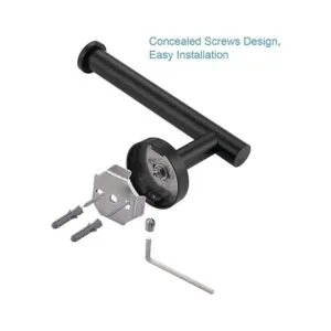 TASTOS Soporte de papel higiénico negro mate SUS304