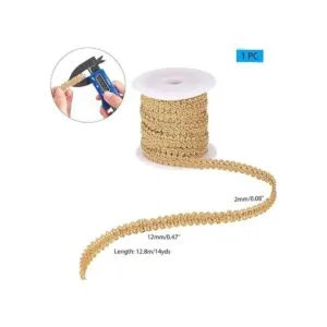 PandaHall 14 yardas 0.551 in tejido de poliéster Gimp