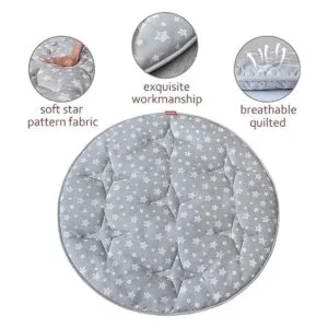 Tapete plegable para tienda de campaña para bebé redondo_5