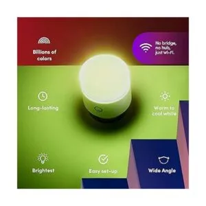 LIFX Color A19 1100 lúmenes bombilla LED inteligente_2