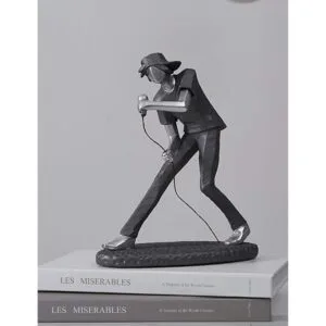 HAUCOZE Estatua de músico para decoración musical regalo_2