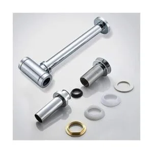 MENATT Kit de tubería de desodorante redondo con trampa P