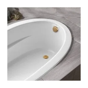 Artiwell Juego de molduras de bañera de punta con placa