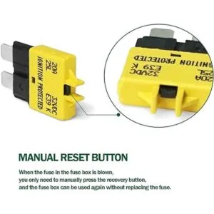 LENKRAD Fusible disyuntor de 20 amperios de perfil bajo_3