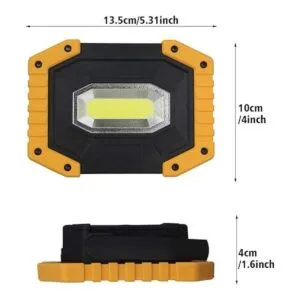 TSUN Luz de trabajo LED COB de 30 W 2000 LM recargable_5