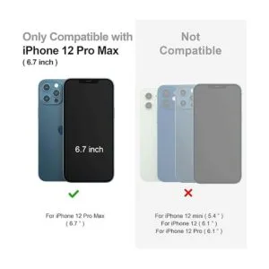 SURPHY Funda de piel sintética compatible con iPhone 12_2