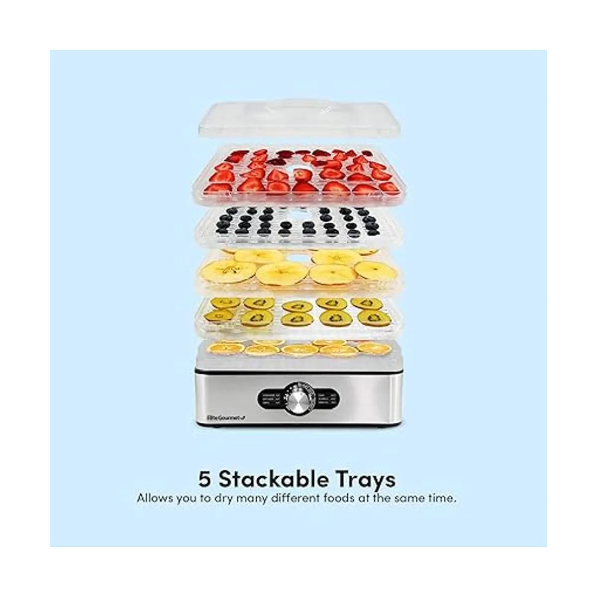 Elite Gourmet EFD3321 Deshidratador de alimentos_2