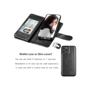 Njjex Compatible con iPhone 12 Mini funda tipo cartera_4