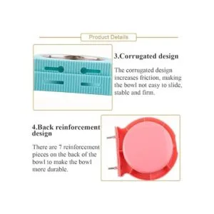 Kahson Cuenco para perro con caja de acero inoxidable_3