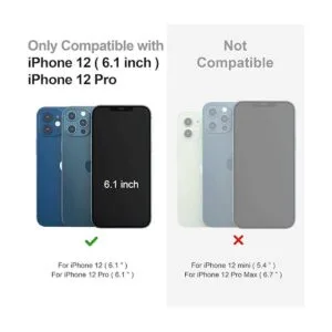 SURPHY Funda de piel sintética para iPhone 12 y iPhone 12_2