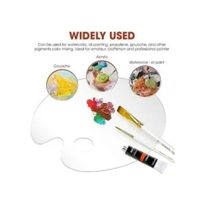 Paleta de pintura acrílica grande 2 piezas de 15.7 x 11.8