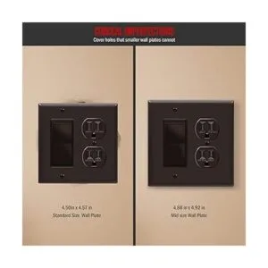 ENERLITES Placa de pared con interruptor de enchufe dúplex_2