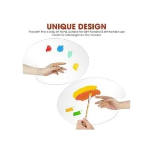 Paleta de pintura acrílica grande 2 piezas de 15.7 x 11.8