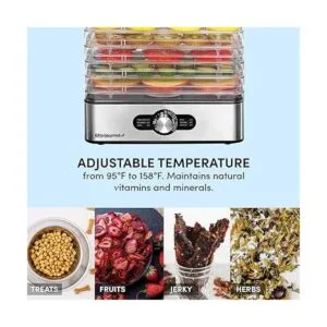 Elite Gourmet EFD3321 Deshidratador de alimentos_3