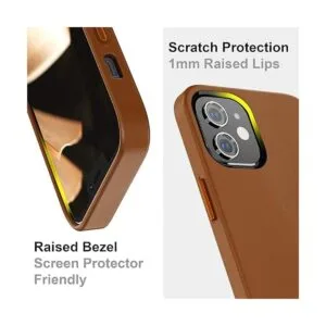 SURPHY Funda de piel sintética para iPhone 12 y iPhone 12_4