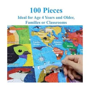 Think2Master Colorido mapa mundial de pájaros_2