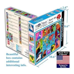 Think2Master Colorido mapa mundial de pájaros_5