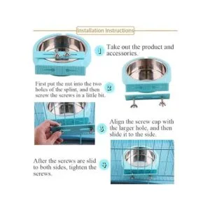 Kahson Cuenco para perro con caja de acero inoxidable_5